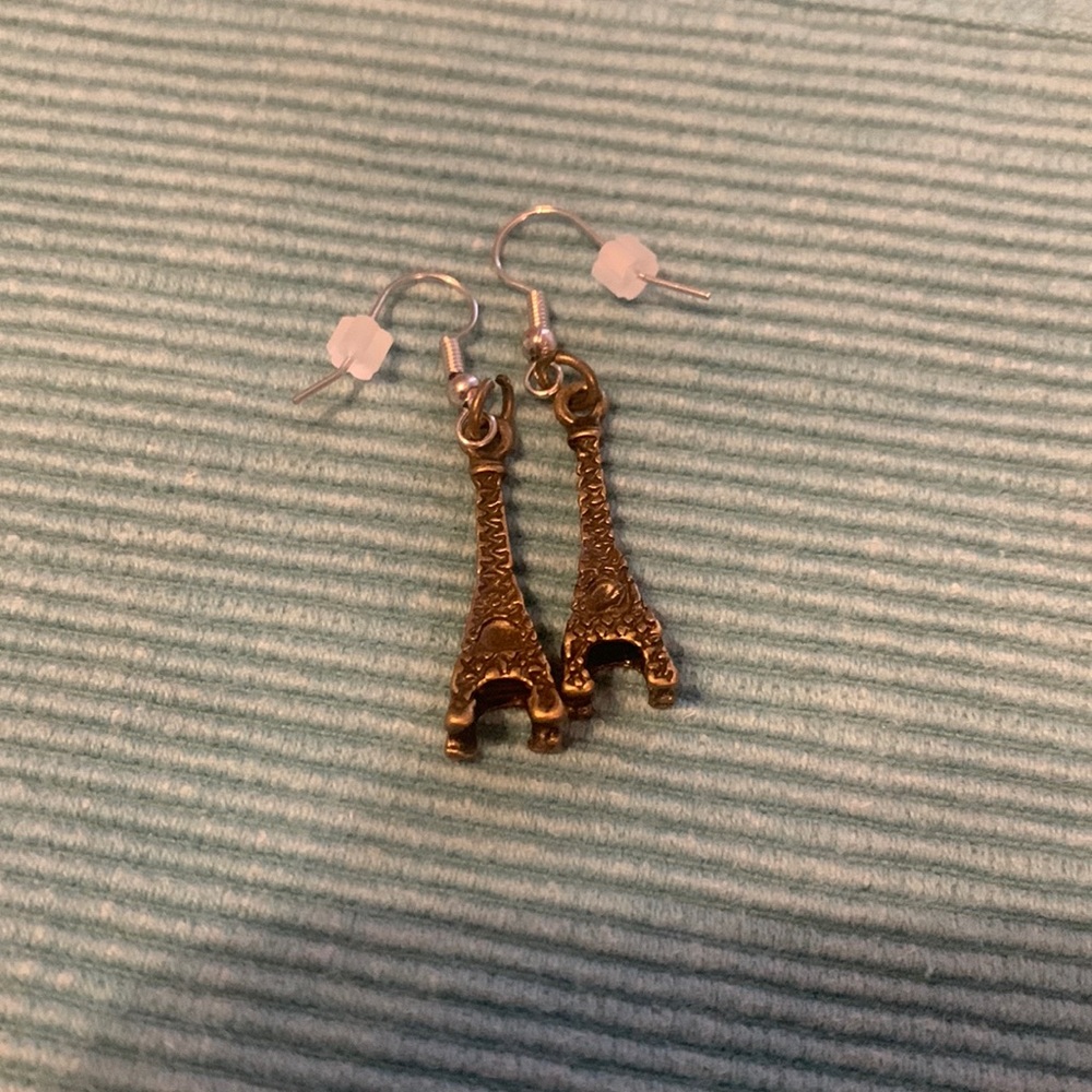 Eiffel Tower Dangle Earrings